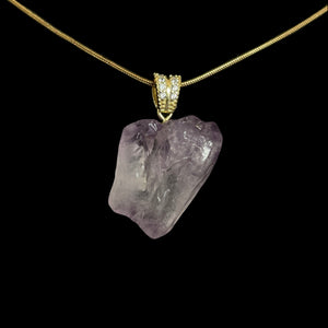 Amethyst, 18k Gold Filled, Snake Chain Necklace